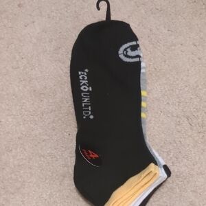 Ecko Unlimited Men's Black and Yellow Casual Socks
